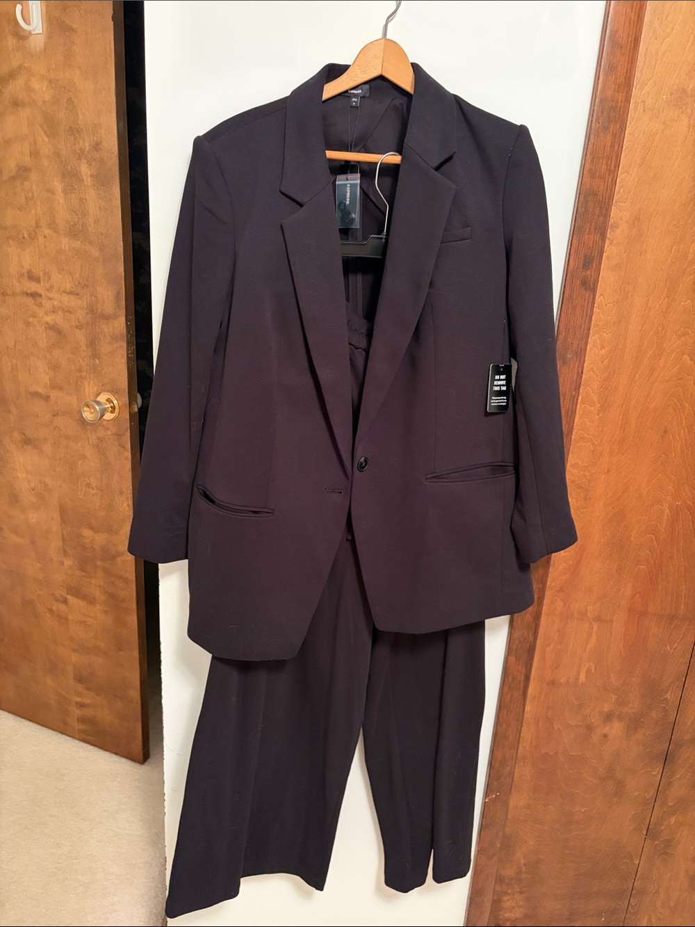 Black Two-Piece Suit Blazer & Trousers